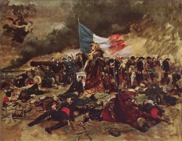 El asedio de París 1870 militar Jean Louis Ernest Meissonier Ernest Meissonier Académico Guerra Militar Pinturas al óleo